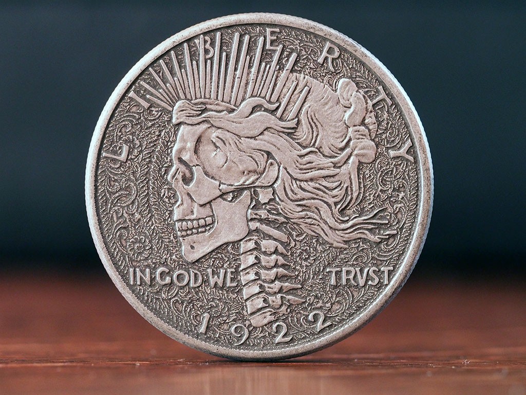 Modern hobo-nickel style carving (neo-bo)
