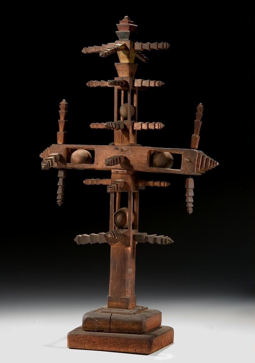 Tramp art cruciform whimsy