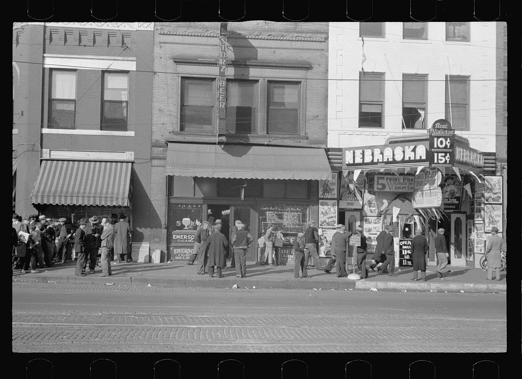 Lower Douglas Street, Omaha, one of the hobo centers of the West