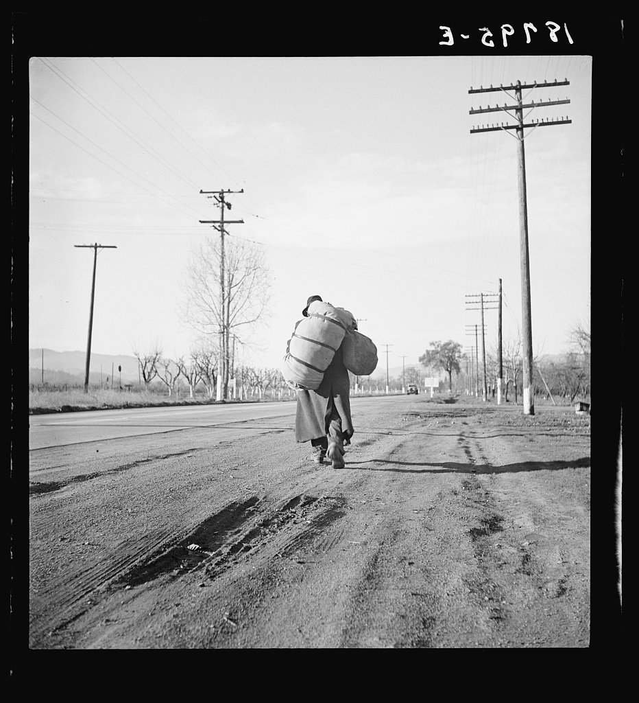 Bindle-stiff in Napa Valley, California